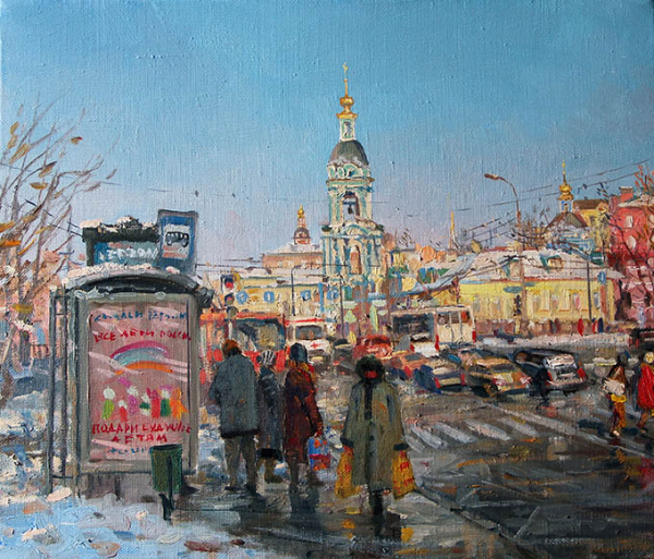 Выставка "Москва и москвичи" в интерьерах Натальи Леоновой и пейзажах Олега Леонова открывается в Москве