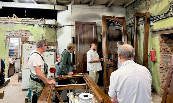 Дом Бака в Петербурге вернул себе дореволюционные двери Дом Бака в Петербурге вернул себе дореволюционные двери