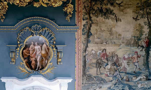 Пострадавшую в огне комнату Касл-Ховарда вернули к жизни