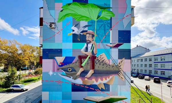 Паблик-арт-программа &laquo;Взгляды&raquo; разукрасила Южно-Сахалинск