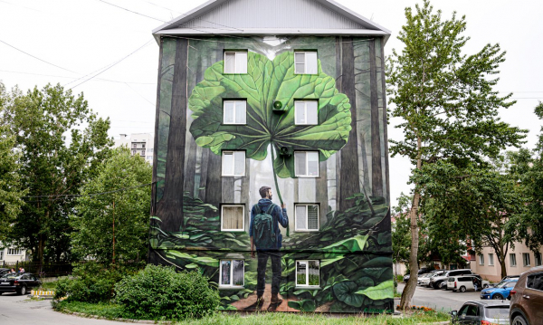 Паблик-арт-программа &laquo;Взгляды&raquo; разукрасила Южно-Сахалинск