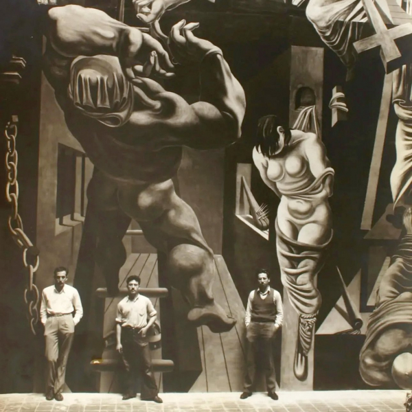 Мурал, спрятанный за фальшивой стеной, вновь увидел свет